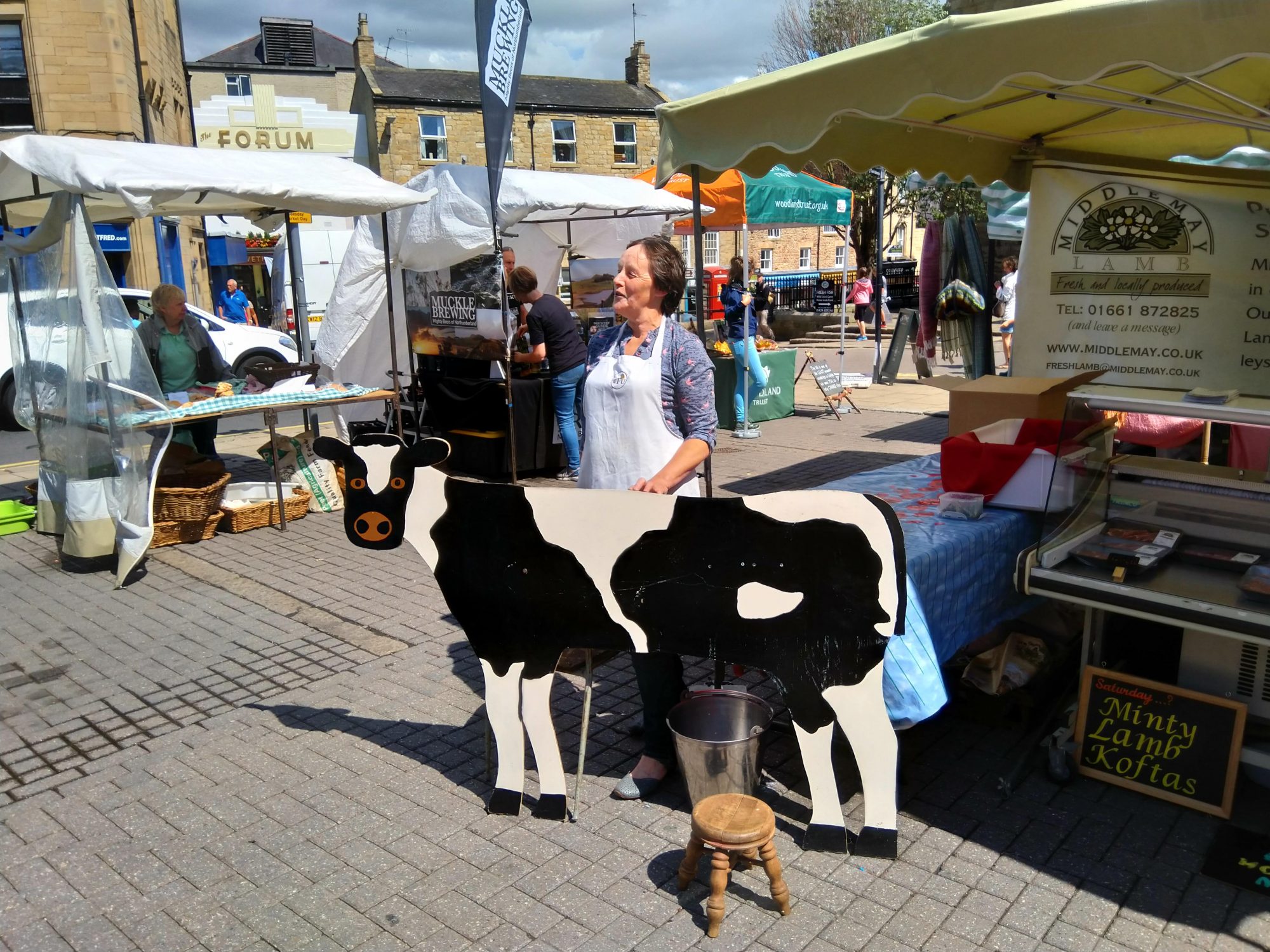 Buttercup comes to market Hexham Farmers Market